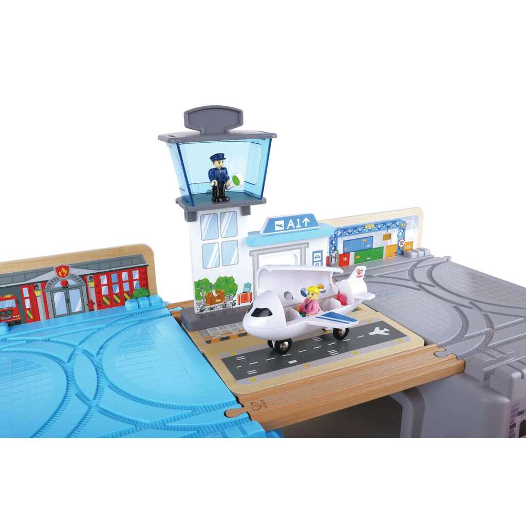 (Pre-Order) Hape Mega Metropolis Train Bucket Set