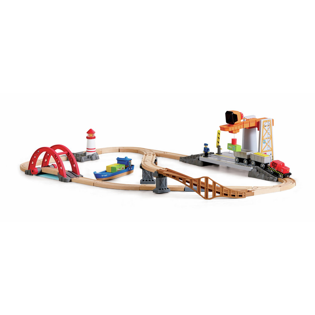 (Pre-Order) Hape Sea & Rail Cargo Transportation Set