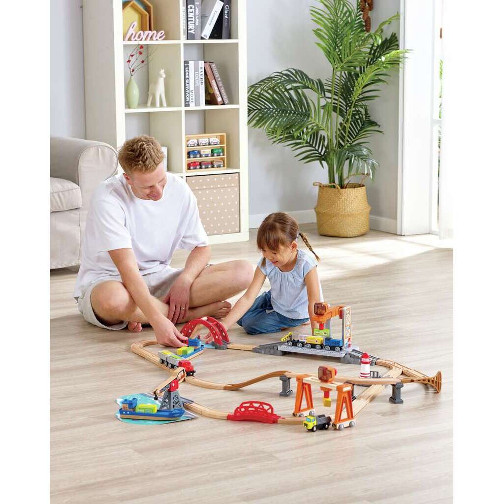 (Pre-Order) Hape Sea & Rail Cargo Transportation Set