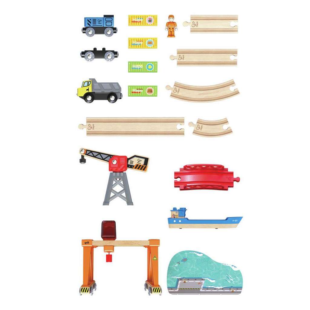 (Pre-Order) Hape Lift & Load Harbour Set