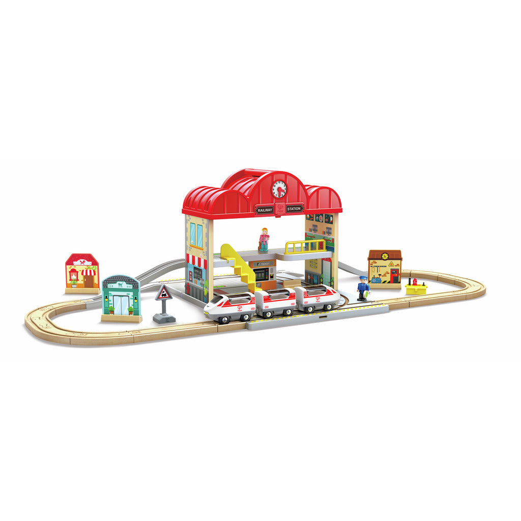 (Pre-Order) Hape Portable Train Station Set
