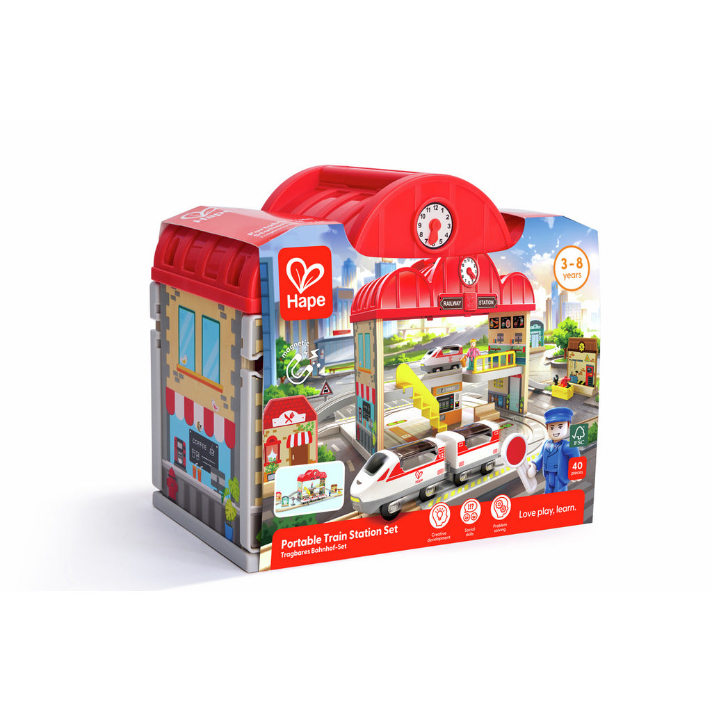 (Pre-Order) Hape Portable Train Station Set