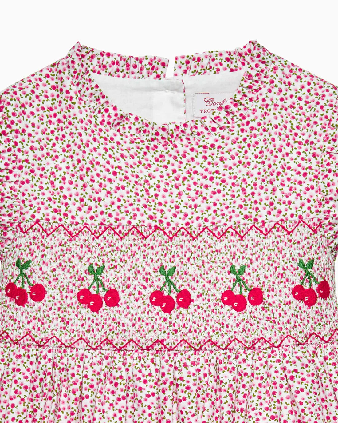 (Pre-Order) Trotters Cherry Smocked Dress