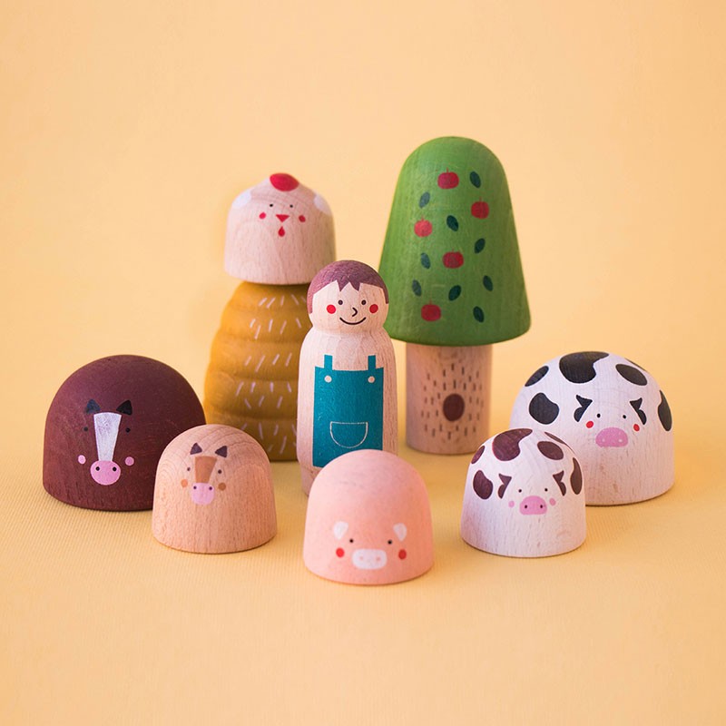 (PRE-ORDER) LONDJI Wooden world farm