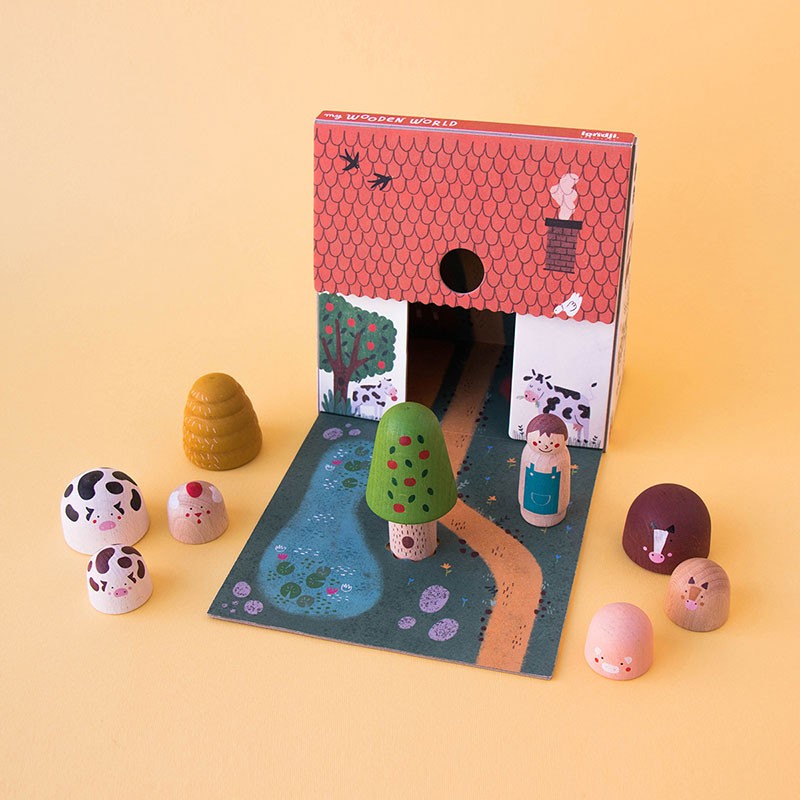 (PRE-ORDER) LONDJI Wooden world farm