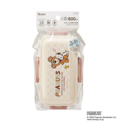 (Pre-Order) Skater Soft-lidded lunch box 2-tier/600ml