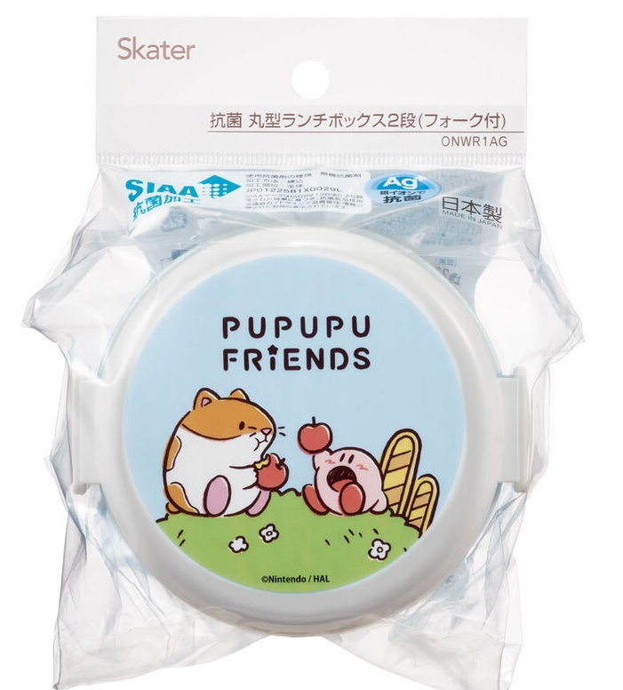 (Pre-Order) Skater Antibacterial Round Lunch Box 2 Tiers/500ml Kirby