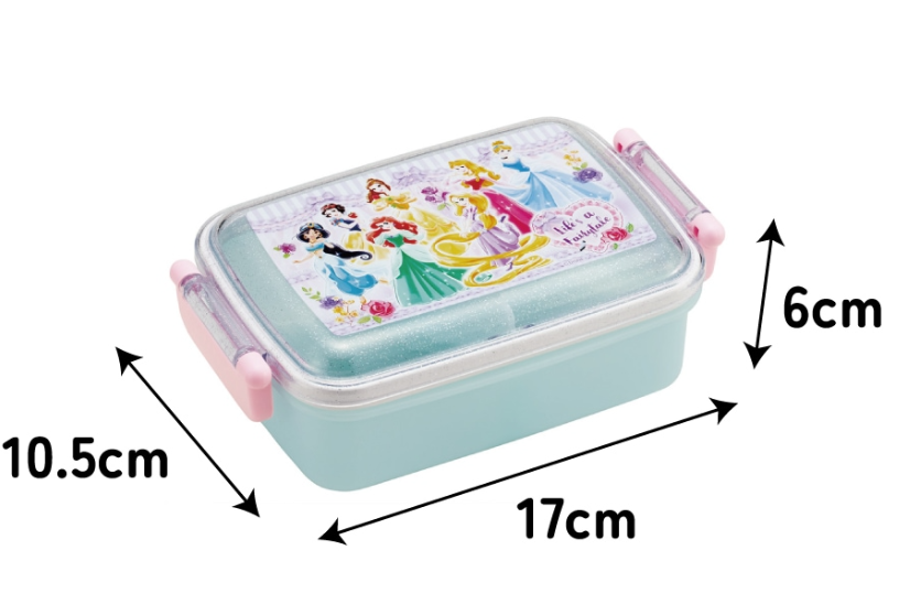 (Pre-Order) Skater Skater Lunch Box Single Stage 450ml Cute Character Dishwasher Compatible Kids Kids Divider Disney Princess