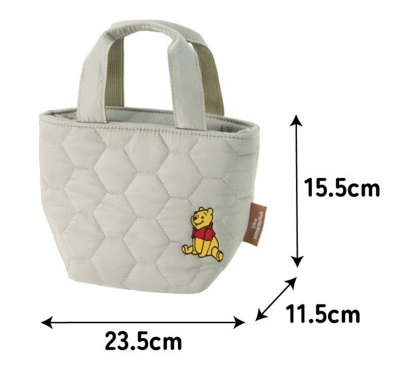 (Pre-Order) Skater Warm Cold Insulation Jar for Lunch Bag Quilted Small Character Stylish skater Winnie the Pooh