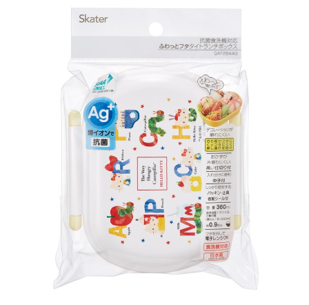 (Pre-Order) Skater Antibacterial single-tier/360ml The Very Hungry Caterpillar and Hello Kitty