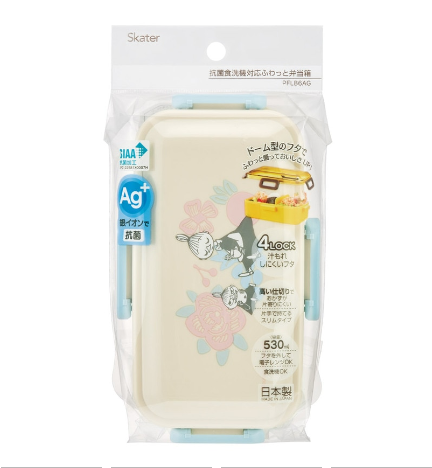 (Pre-Order) Skater Antibacterial 1-tier/530ml, Moomin light color