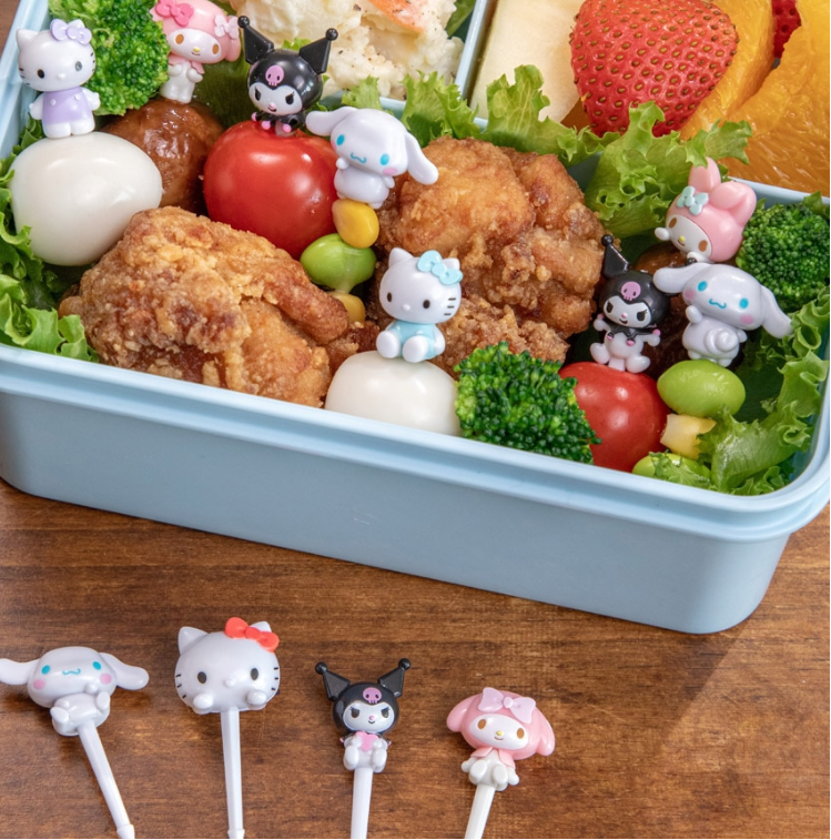 (Pre-Order) Skater Lunch Pick 4 Packs Lunch Pick Lunch Box Pick Skewer Bento Decoration Kuromi