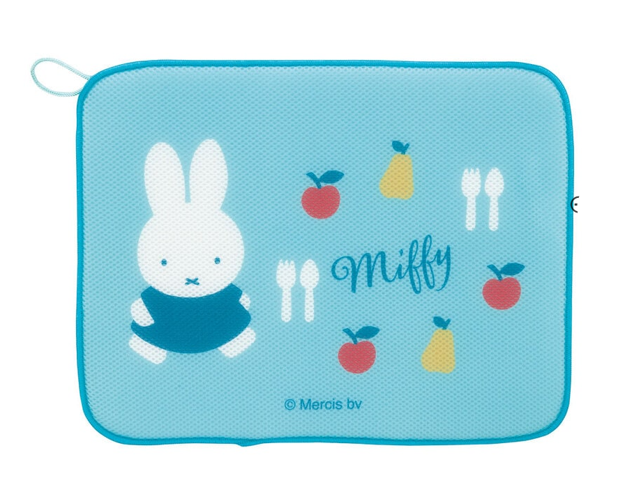 (Pre-Order) Skater Draining mat kitchen mat absorbent mat Dish drying quick-drying mesh with loop Miffy