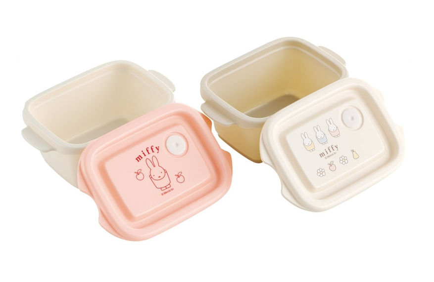 (Pre-Order) Skater Storage Container Lunch Box 2 Pieces Set 240ml Miffy