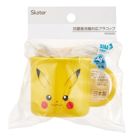 (Pre-Order) Skater Antibacterial Dishwasher-Safe Plastic Cup, 200ml, Pikachu Face