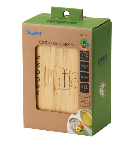 (Pre-Order) Skater Bamboo lunch box, 400ml Snoopy
