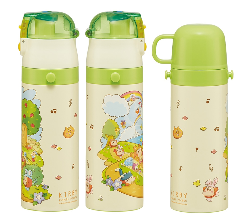 (Pre-Order) Skater Ultra-Lightweight Direct Drinking Cup Drinking 2-WAY Stainless Steel Bottle 470ml/430ml Kirby Picnic