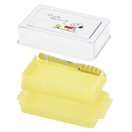 (Pre-Order) Skater Easy-to-use butter cutter with knife, made in Japan. Snoopy