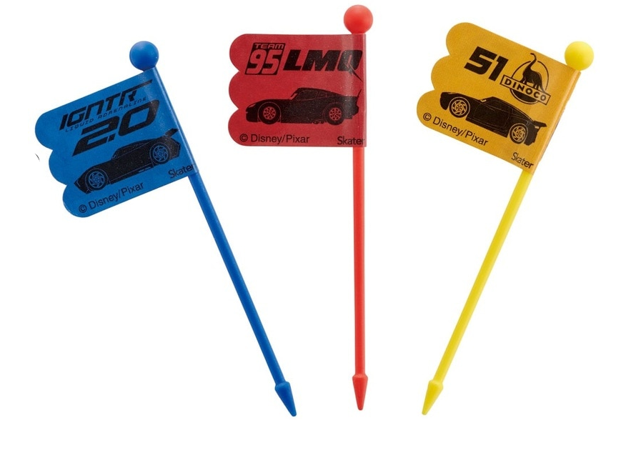 (Pre-Order) Skater Lunch Picks 9 pieces [3 patterns × 3 pieces