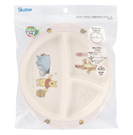 (Pre-Order) Skater Winnie the Pooh Lunch Plate, 430ml