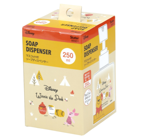 (Pre-Order) Skater 250ml Refillable Hand Wash Pump Soap Dispenser Winnie the Pooh