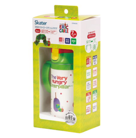 (Pre-Order) Skater + The Very Hungry Caterpillar stainless steel mug, 350ml