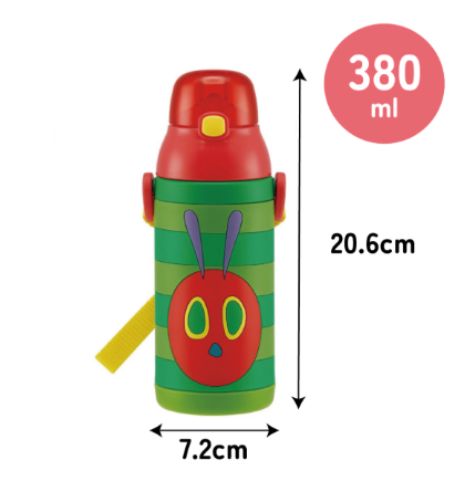 (Pre-Order) Skater + The Very Hungry Caterpillar Stainless Steel Water Bottle 380ml