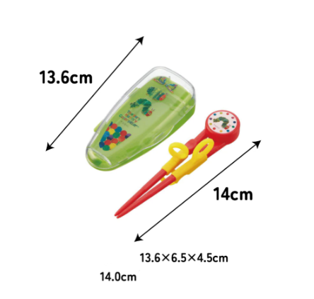 (Pre-Order) Skater + The Very Hungry Caterpillar Deluxe Training Chopsticks (Right-Handed)