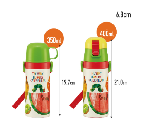 (Pre-Order) Skater + The Very Hungry Caterpillar Stainless Steel Bottle 400ml