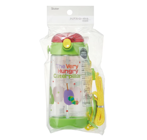 (Pre-Order) Skater + The Very Hungry Caterpillar One-Push Straw Bottle 480ml