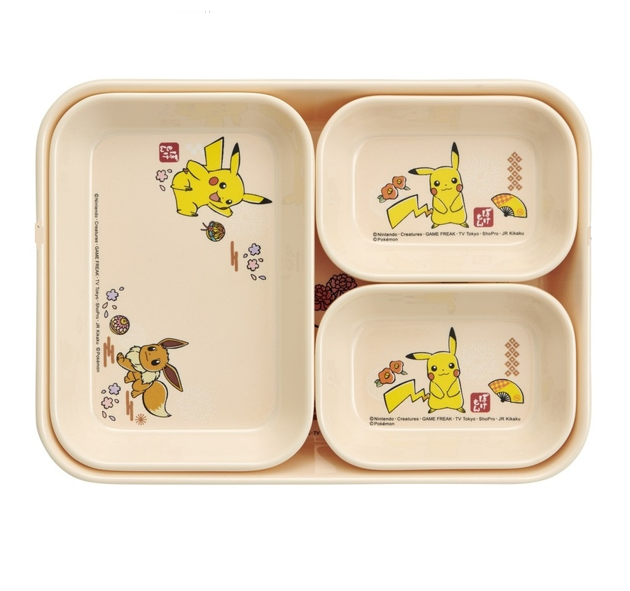 (Pre-Order) Skater Melamine Dish Tray, Small, Plate, Pokemon, Pikachu