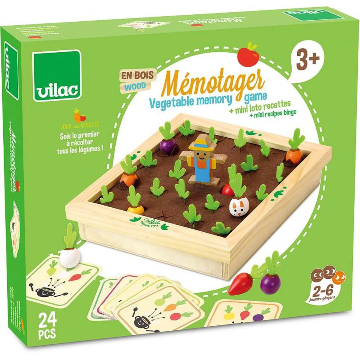 (PRE-ORDER) Vilac Vegetable Memory Game