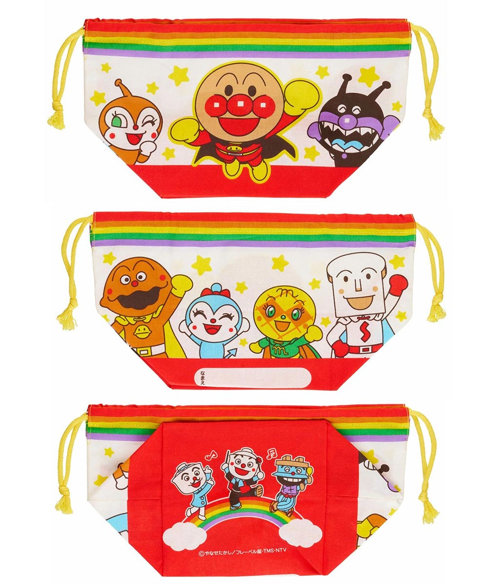 (Pre-Order) Anpanman A lunch bag with a drawstring closure