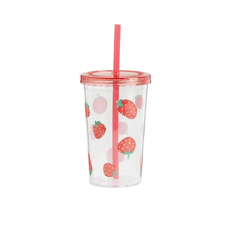 (Pre-Order) H&M Home Tumblr with Straw Strawberry