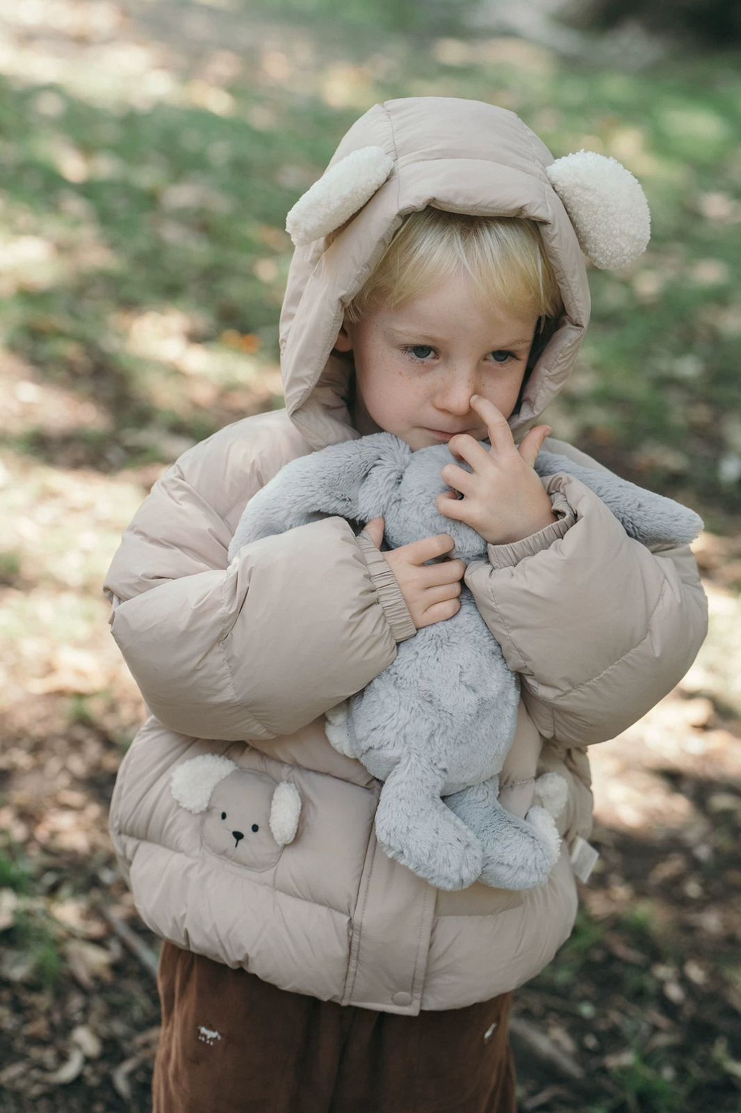 (Pre-Order) White Wheat Peach Doggy Jacket