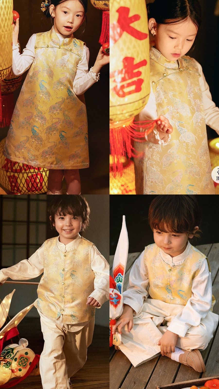 (Pre-Order) Toz Mama Chongsam Boy Top- Girl Dress