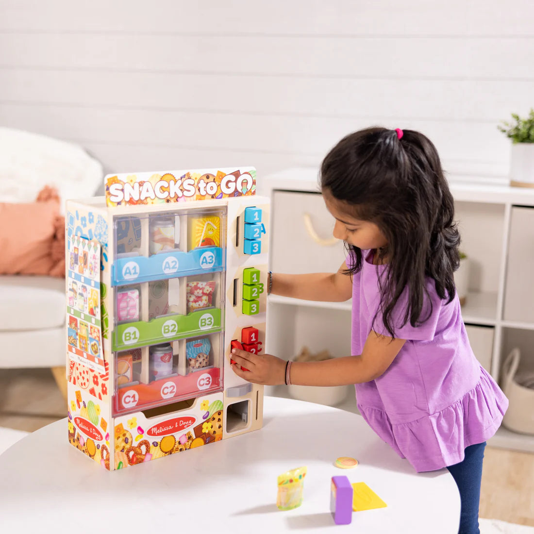 (Pre-Order) Melissa & Doug Sort, Stock, Select Wooden Vending Machine Play Set