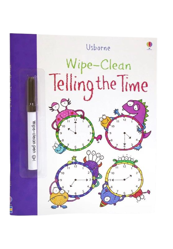 (Pre-Order) Usborne Wipe-Clean Telling the Time