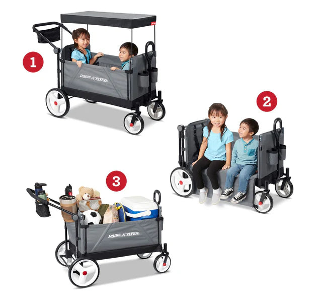 (PRE-ORDER) RADIO FLYER City Luxe Stroll 'N Wagon