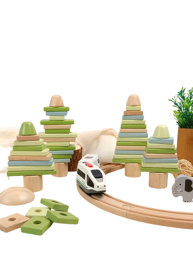(Pre-Order) Feijiani Natural Forest Blocks 58pcs