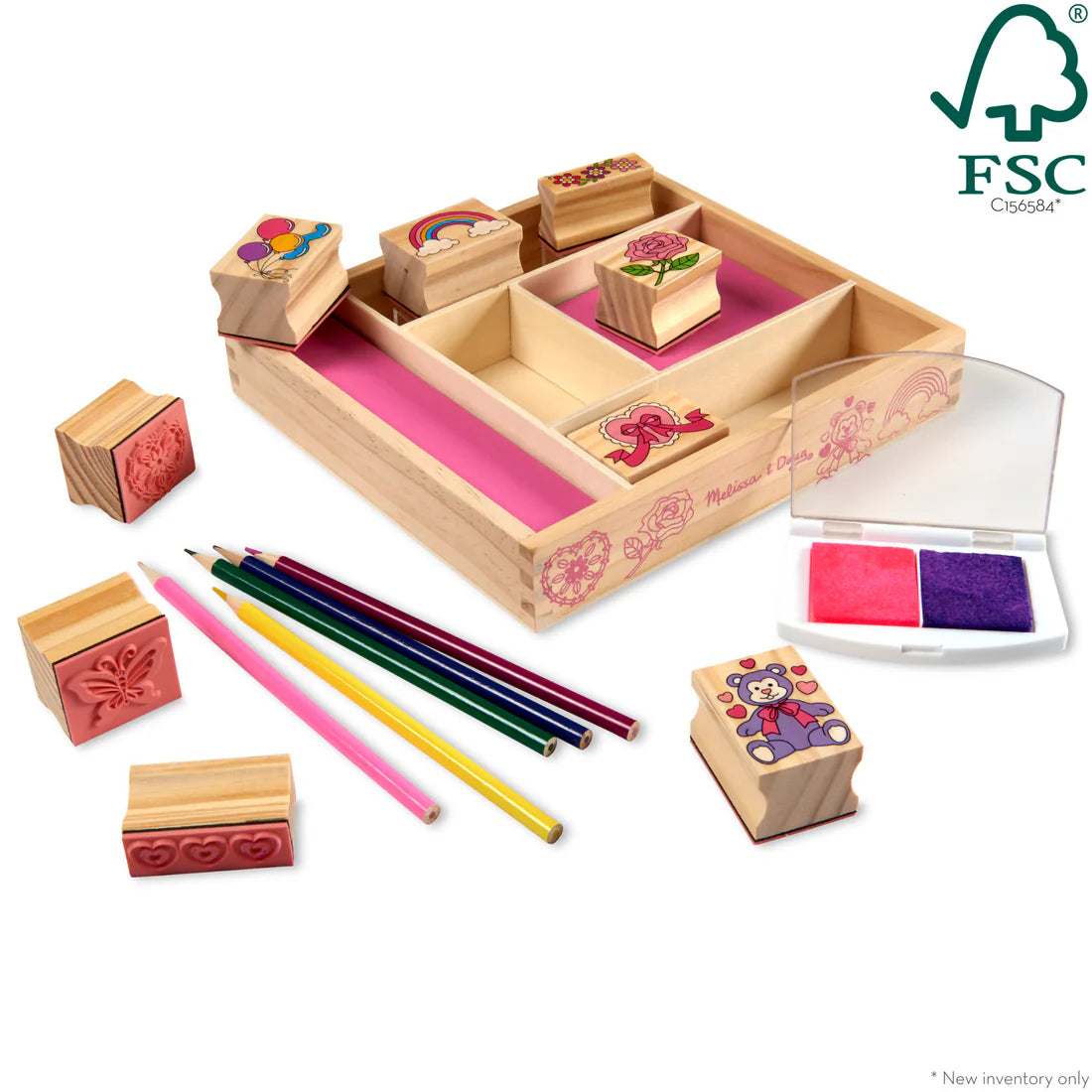 (Pre-Order) Melissa & Doug Wooden Stamp Set - Friendship