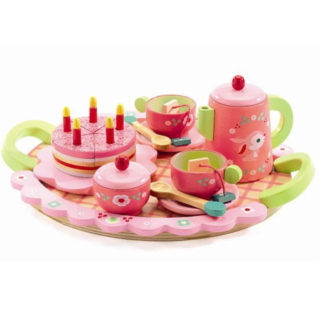 (PRE-ORDER) Djeco Role Play Lilli Rose Tea Set