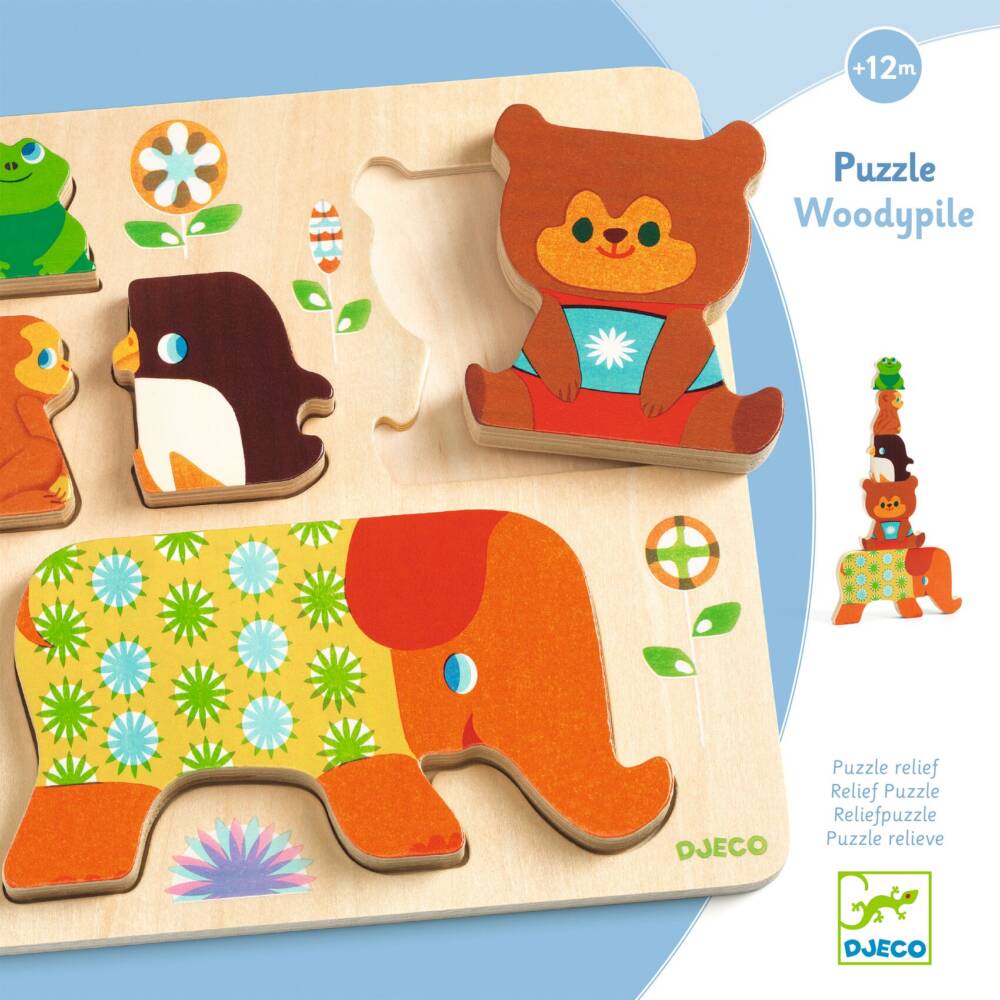 (Pre-Order) Djeco Puzzle Woody Pile