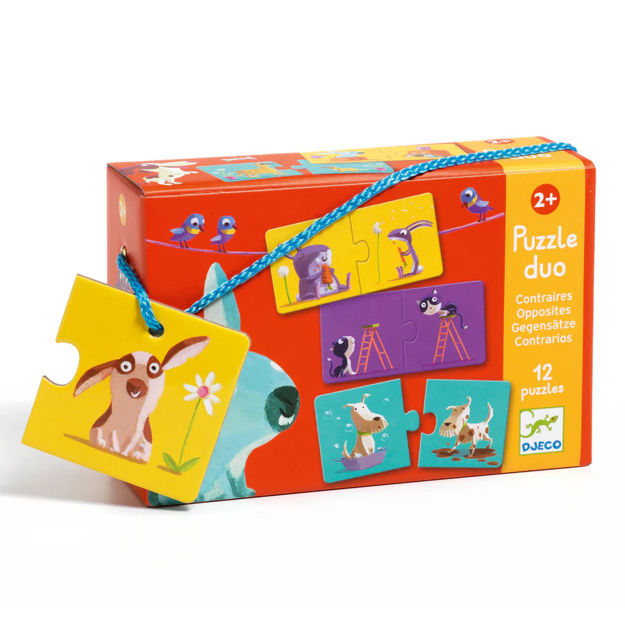 (Pre-Order) Djeco Opposites Puzzle Duo
