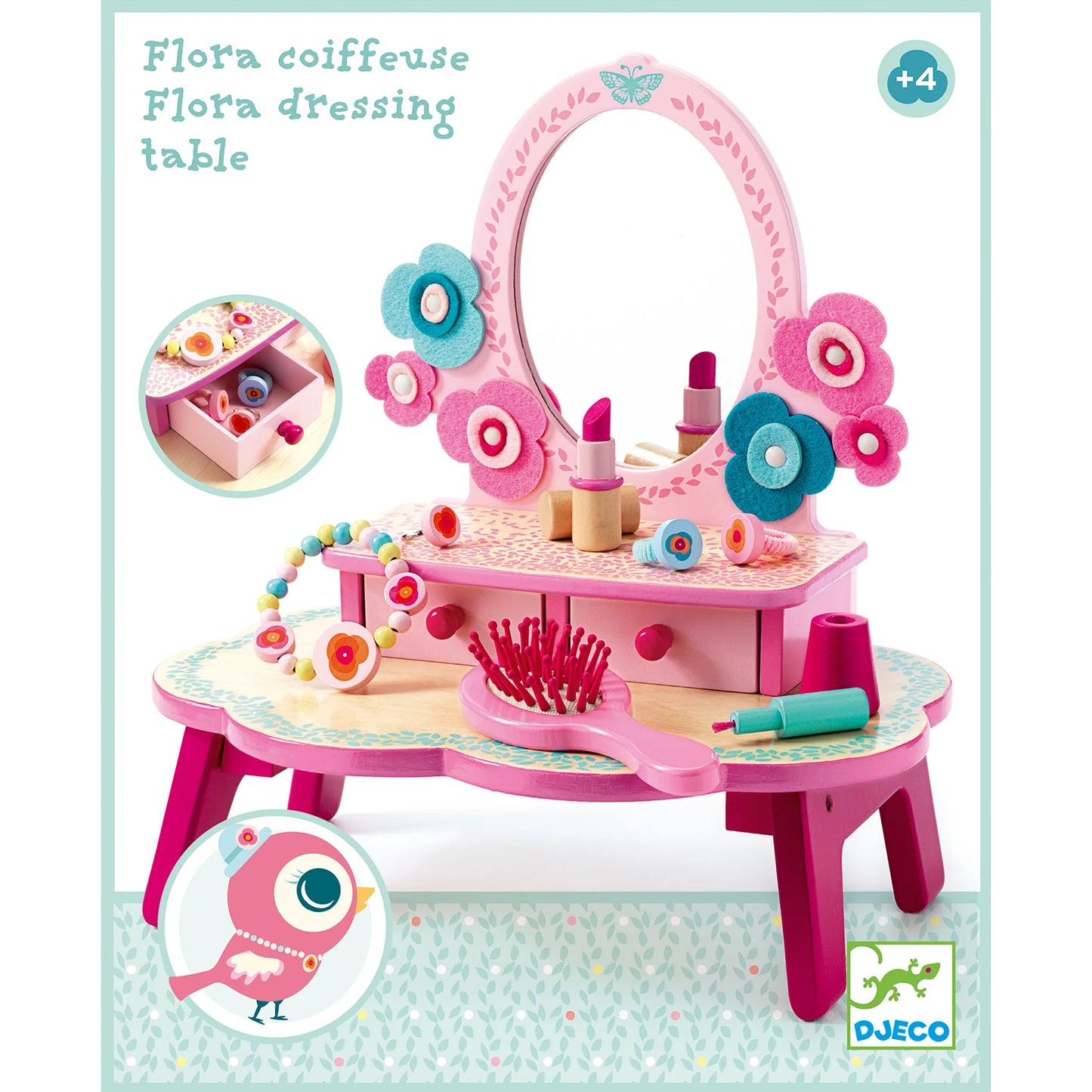 (Pre-Order) Djeco Floras Wooden Dressing Table