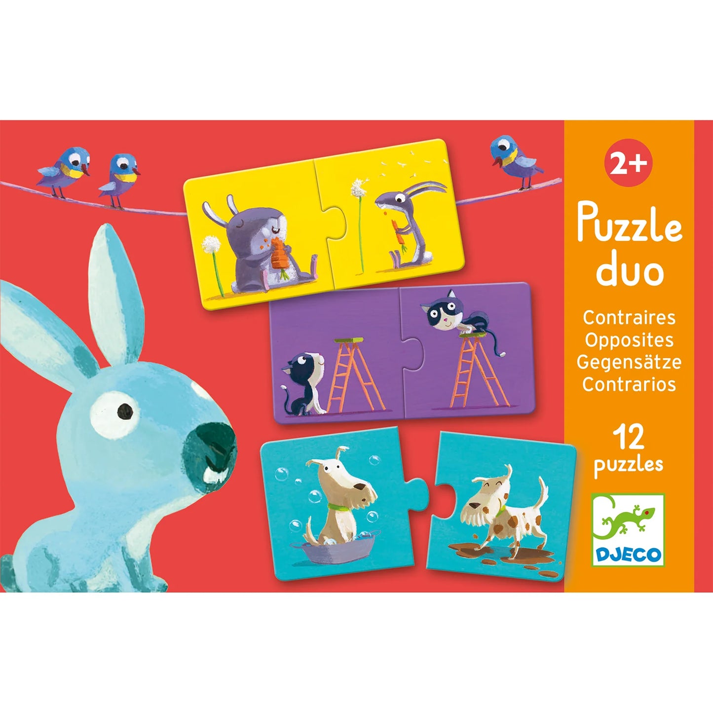 (Pre-Order) Djeco Opposites Puzzle Duo