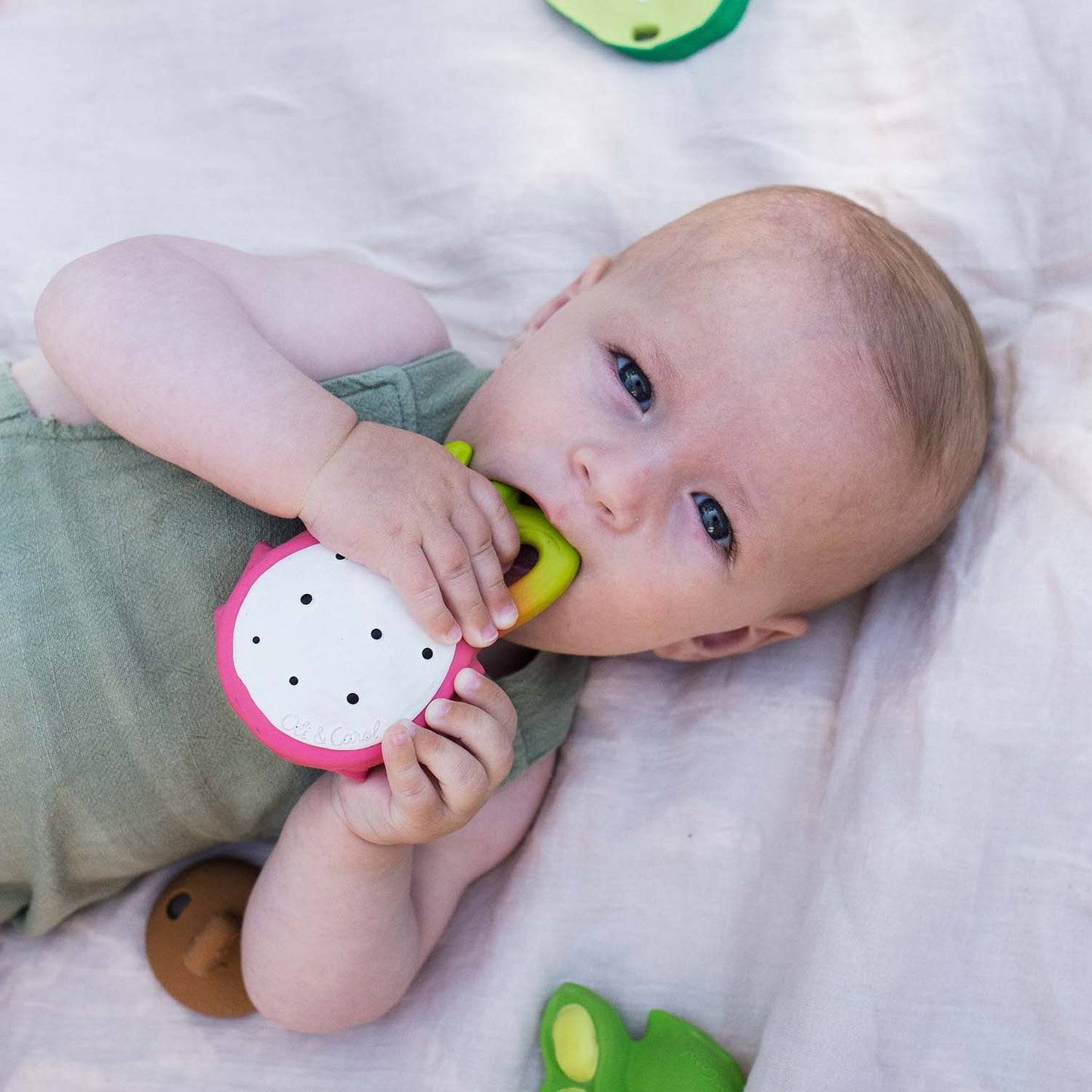 Oli & Carol Assorted Natural Rubber Baby Teether