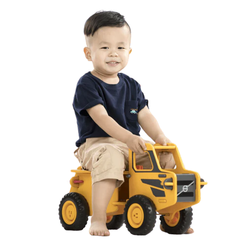 (PRE-ORDER) MOOVER, Volvo Ride-On Truck - Yellow