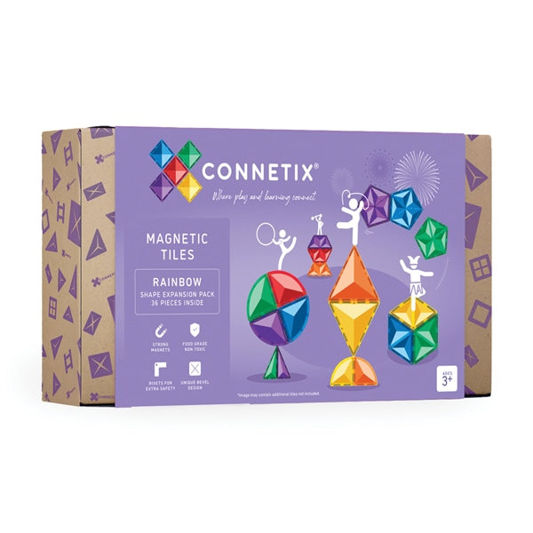 (PRE-ORDER) CONNETIX Rainbow Shape Expansion Pack 36 pc