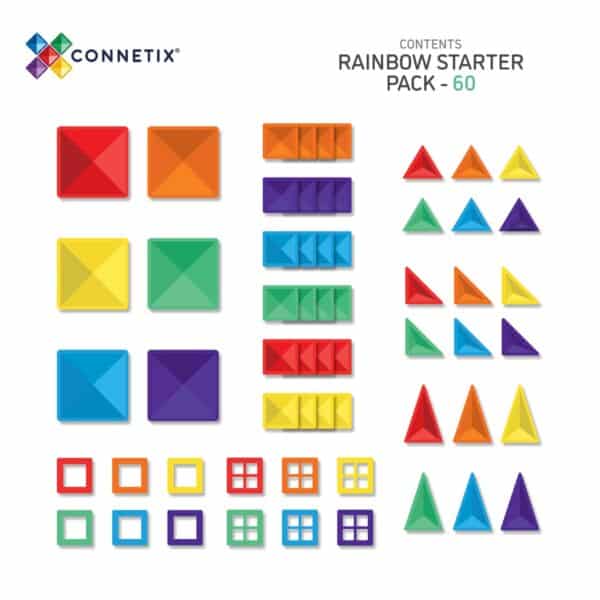 (PRE-ORDER) CONNETIX Rainbow Starter Pack 60 pc